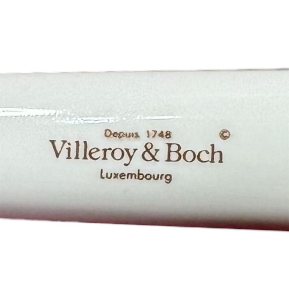 Villeroy & Boch Botanical White Salad‎ Serving Set 2 Pieces Fork & Spoon Floral - Picture 7 of 16
